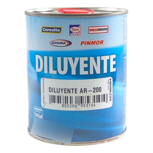 Diluyente Ar-200 O K-45 Para Pinturas Piscina 1/4 Galón