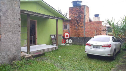 Casa À Venda Com 2 Dormitórios Em Balneário Arroio Do Silva No Guaraca-sc,de Frente Ao Mercado Bristot. - Ca2121