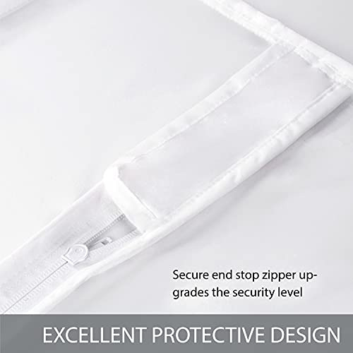 Cubre Colchon King Impermeable A Prueba De Chinches Bedsure Blanco Liso King