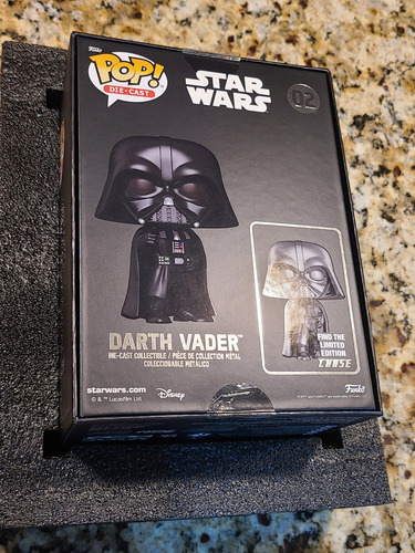 Funko Pop Darth Vader Die Cast Star Wars 02 Exclusivo Chase (Usado)
