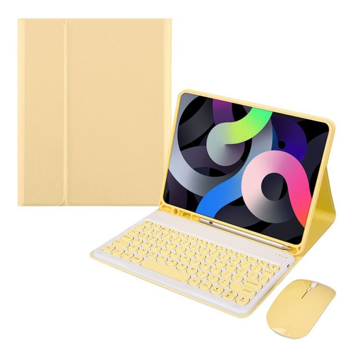 Funda Teclado Con Mouse Para iPad 10.2 Pulgadas 7ht 8th    