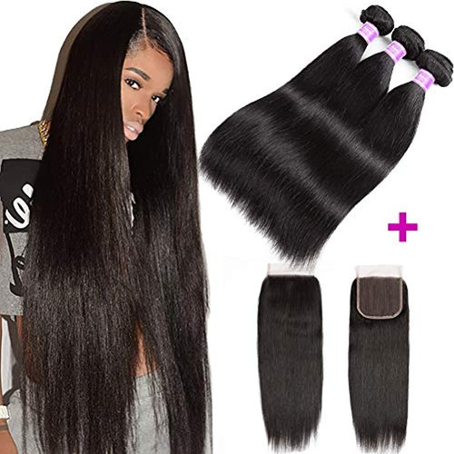 Flady Pelo De Malasia Recto 4 Paquetes De Cabello Humano Vir