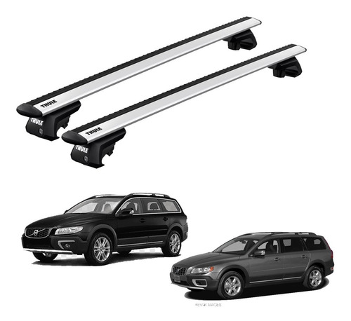 Rack Bagageiro Teto Evo Volvo Xc70 1998 Em Diante Thule