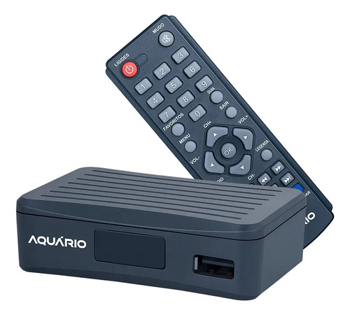 Conversor Digital Aquário DTV-4000SFull Hd Compacto Aquário Alta Qualidade Preto