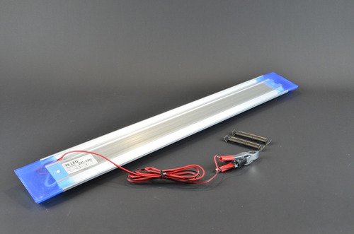 Luz Tubo Camping Led Con Pinzas Batería 12v Garageimpo