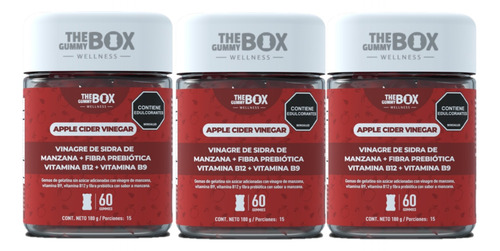 The Gummy Box Quemador De Grasa Vinagre De Sidra 180 G X 3 U