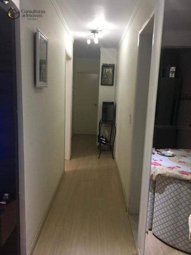 Apartamento Com 3 Dormitórios À Venda, 64 M² Por R$ 350.000,00 - Residencial Spazio Poeme - Paulínia/sp - Ap0453