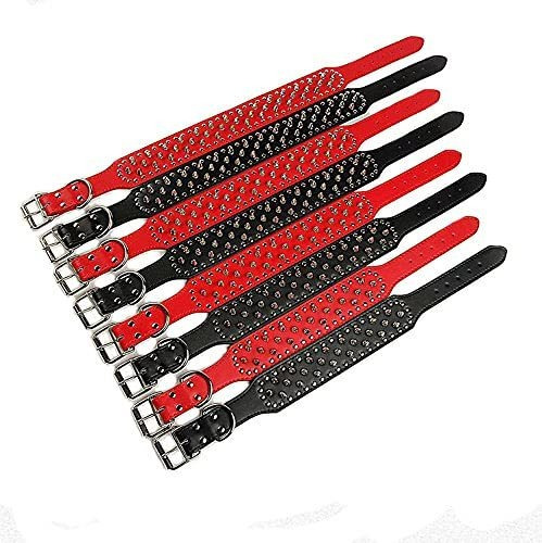 Imagen 7 de 8 de Perro Bonawen Collar De Cuero Con Tachuelas Collar Con Púas