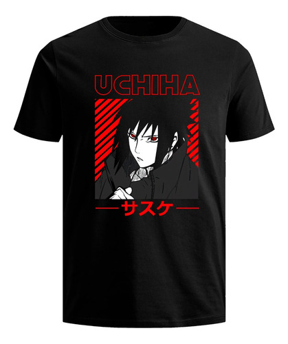 Playera Sasuke Uchiha Anime Manga Camiseta Hombre Naruto