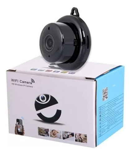 Camara Espía Hd Mini Seguridad Wifi 1080p Color Negro