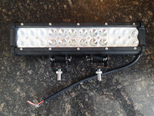 Barra Led 12 PuLG 24 Led 72w 7200lm + Kit