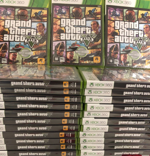 Gta 5 Xbox 360 Grand Theft Auto Gta V Midia Fisica Lacrado Mercado Livre