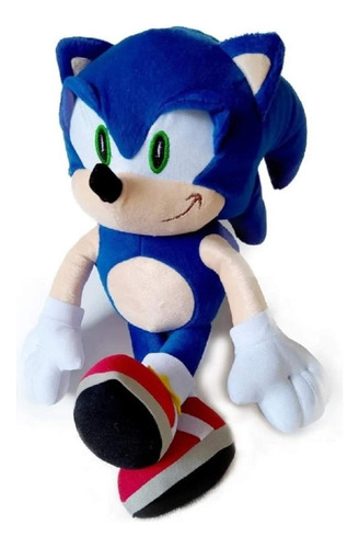 Peluche Sonic Hedgehog Video Juego 40 Cm Alto Erizo Azul 