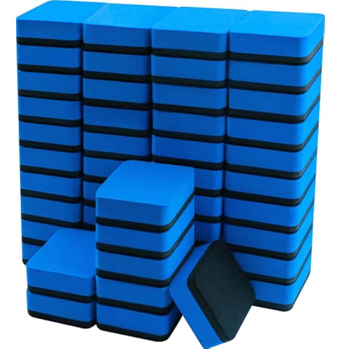 Borradores Pequeños De Borrado En Seco 48 Piezas Color Azul