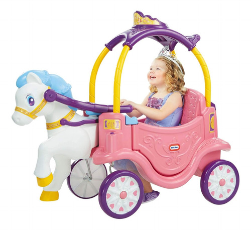 Carro Carrito Montable Carruaje Princesas Little Tikes Niñas