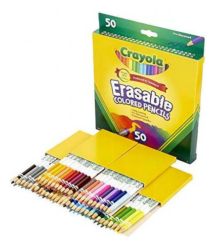 Lapices De Colores Crayola Erasable (50 Unidades)