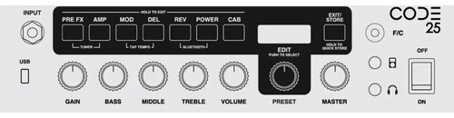 Amplificador Guitarra Marshall Code 25 Bluetooth 127v/220v