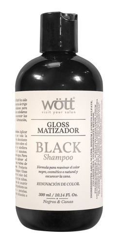 Shampoo Wott Matizador Black 300 Ml