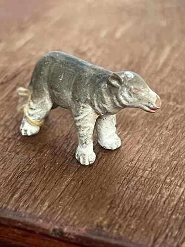 Lote Antiguo Figuras Miniatura Animales Barro (Usado)