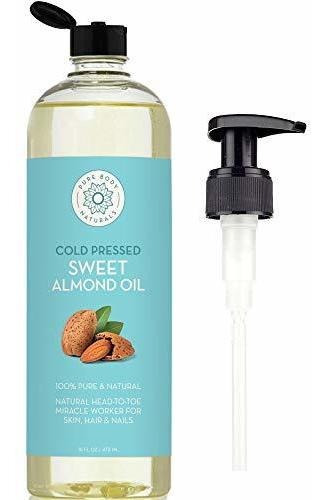  Aceite De Almendras Dulces Para El Cabello Y La Piel, 100% P Tipo de envase Pote Fragancia Neutro