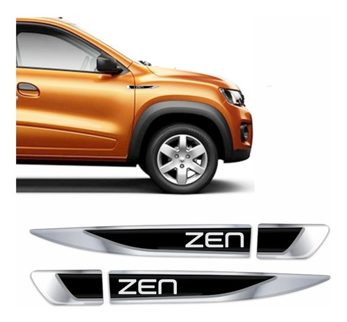  Adesivos Emblema Compatível Renault Aplique Personalizado Cor Adesivo Kwid Zen 