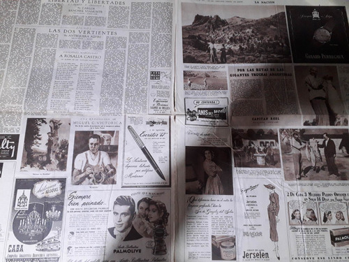 Diario La Nación 28 5 1950 Teatro Sicilia Truchas Argentinas (Usado)