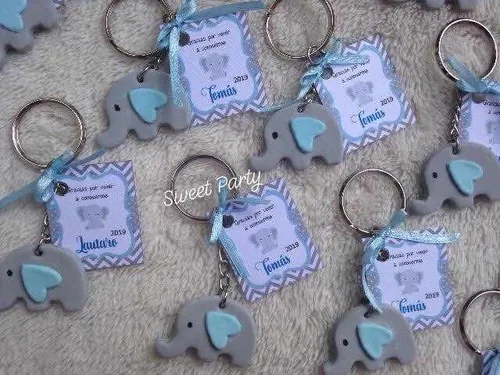 Llaveros Souvenirs Nacimiento Motivo Elefante