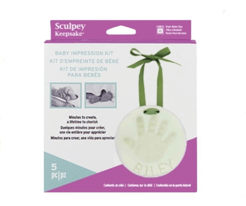 Kit Impresión En Arcilla Polimerica Para Bebe - Sculpey 