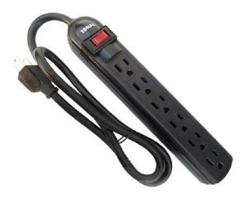 Imagen 1 de 2 de Regleta Tomacorriente Multitomas 6 Salidas Tonal Bb-051