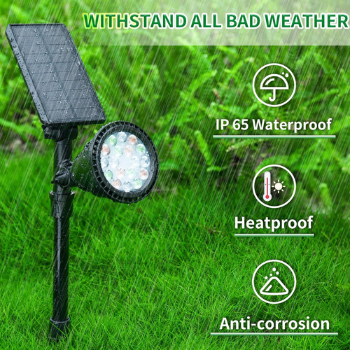 Focos Solares Jsot Para Exteriores, Impermeables, Que Cam...