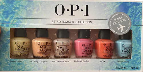 Estuche De Esmaltes Opi Mini Retro Summer Colección