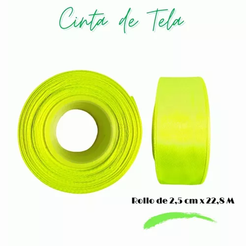 Cinta De Tela Fluorescente 12 mm X 22,8 Metros Amarillo Pro-Gaff