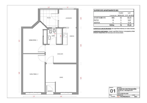 Imagen 12 de 12 de Apartamento De Dos Dormitorios En Tres Cruces Con Entrada Independiente.