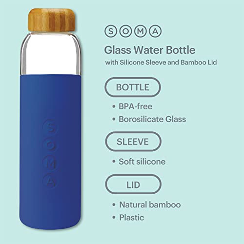Botella De Agua De Vidrio Sin Bpa Funda De Silicona, Za...