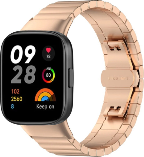 Correa De Acero Inoxidable Para Redmi Watch 3 Envío Rápido