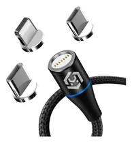 Comprar Cable Cargador Magnetico 3 En 1 Turbo Carga Rapida Y Datos