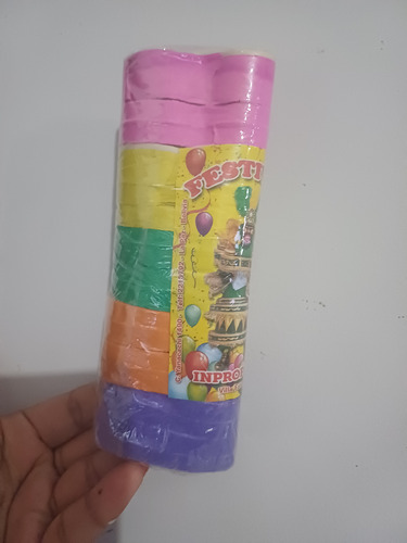 Serpentina De Papel Colores X12- Carnavales- Comparsa Fucsia