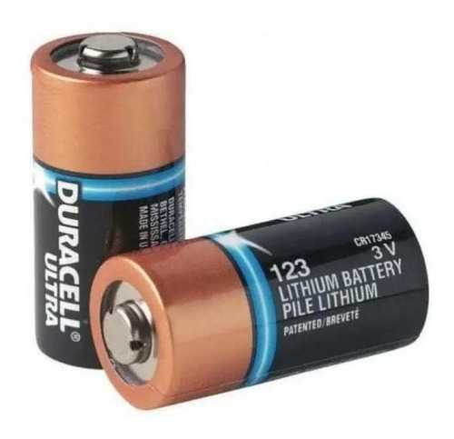 Bateria De Lithium Duracell 3v Cr123 Dl123 Cartela C1 Pilha