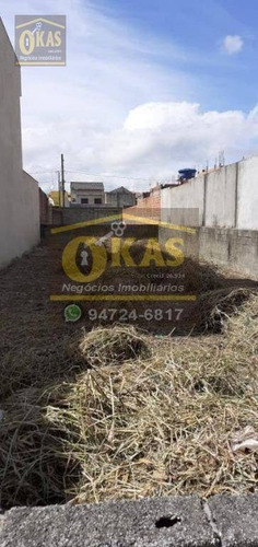 Imagem 2 de 3 de Terreno À Venda, 175 M² Por R$ 195.000,00 - Jardim Quaresmeira - Suzano/sp - Te0105