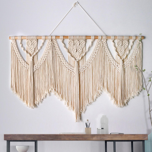 Tapiz Grande Tejido De Macramé Para Colgar En La Estilo A