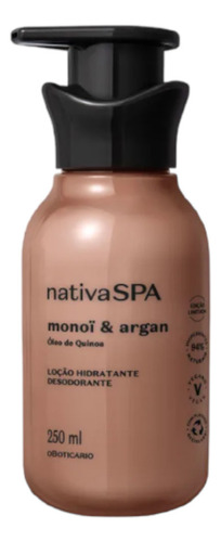  Hidratante Nativa Spa Monoï & Argan 250ml O Boticário