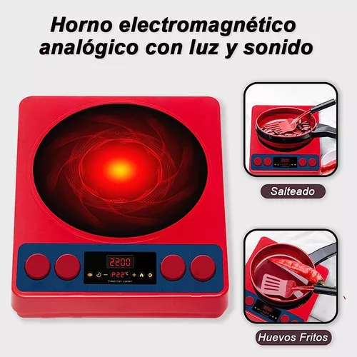 61pzs Juguetes De Cocina Para Ninos Utensilios Cocina Comida Color Rojo