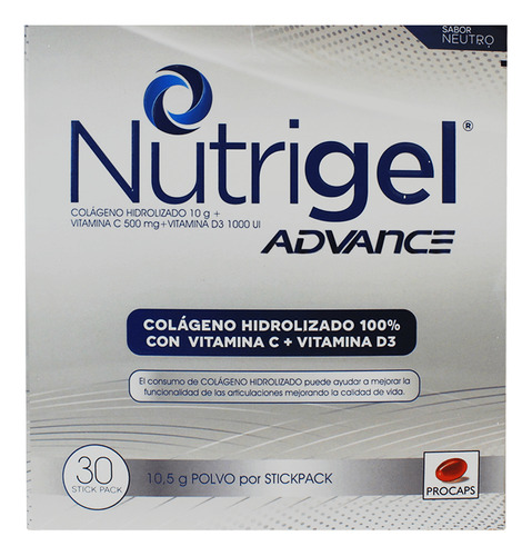 Nutrigel Advance Polvo X10.5gr X 30 Stick Pack