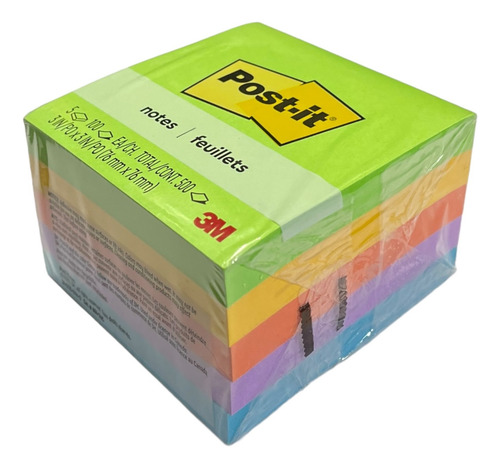 Notas Adhesivas 3m Post It 3x3 Jaipur 5 Block 76x76mm 500hjs