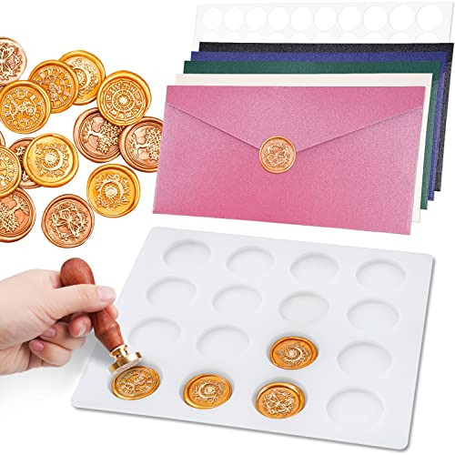 Wax Seal Stamp Silicone Molding Mat Pad Kit With 50pcs ...