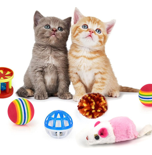 Juego 22pk Túnel De Gato Plegable Juguete Mascota Pluma Bola