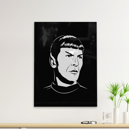 Cuadro Deco Star Trek Face (d1356 Boleto.store)