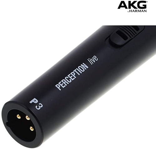 Microfone AKG P3 S dinâmico cardióide preto