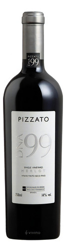 Vinho Tinto Pizzato Dna 99 Merlot Single Vineyard Do