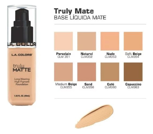 Base L.a Colors Truly Matte